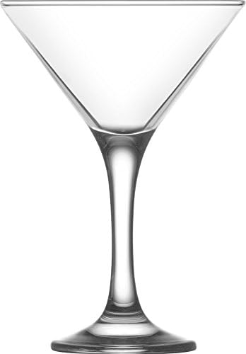 6.5 Ounce Clear Glass Martini Glasses Set of 6 W2410