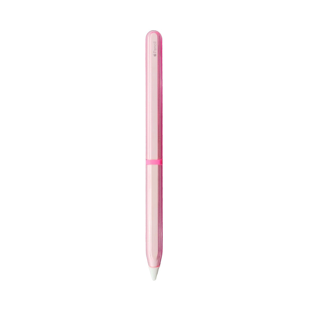 Pink Protective Pencil Case with 2 Silicone Tip Covers W5564