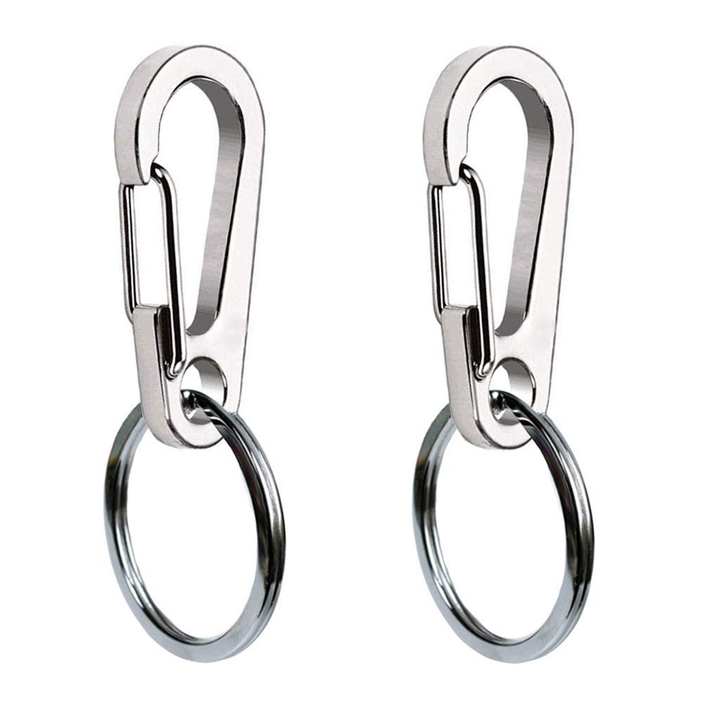 2 Pack Stainless Steel Dog Tag Clips F717