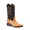 Ostrich Print Leather Western Boots L778011