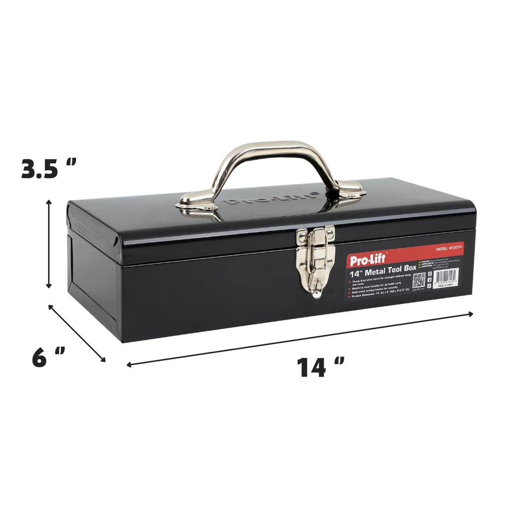 14-inch Metal Tool Box with Handle P89201