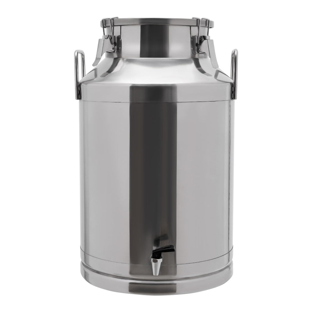 30L Stainless Steel Milk Can with Handle Sealed Lid and Faucet N514457