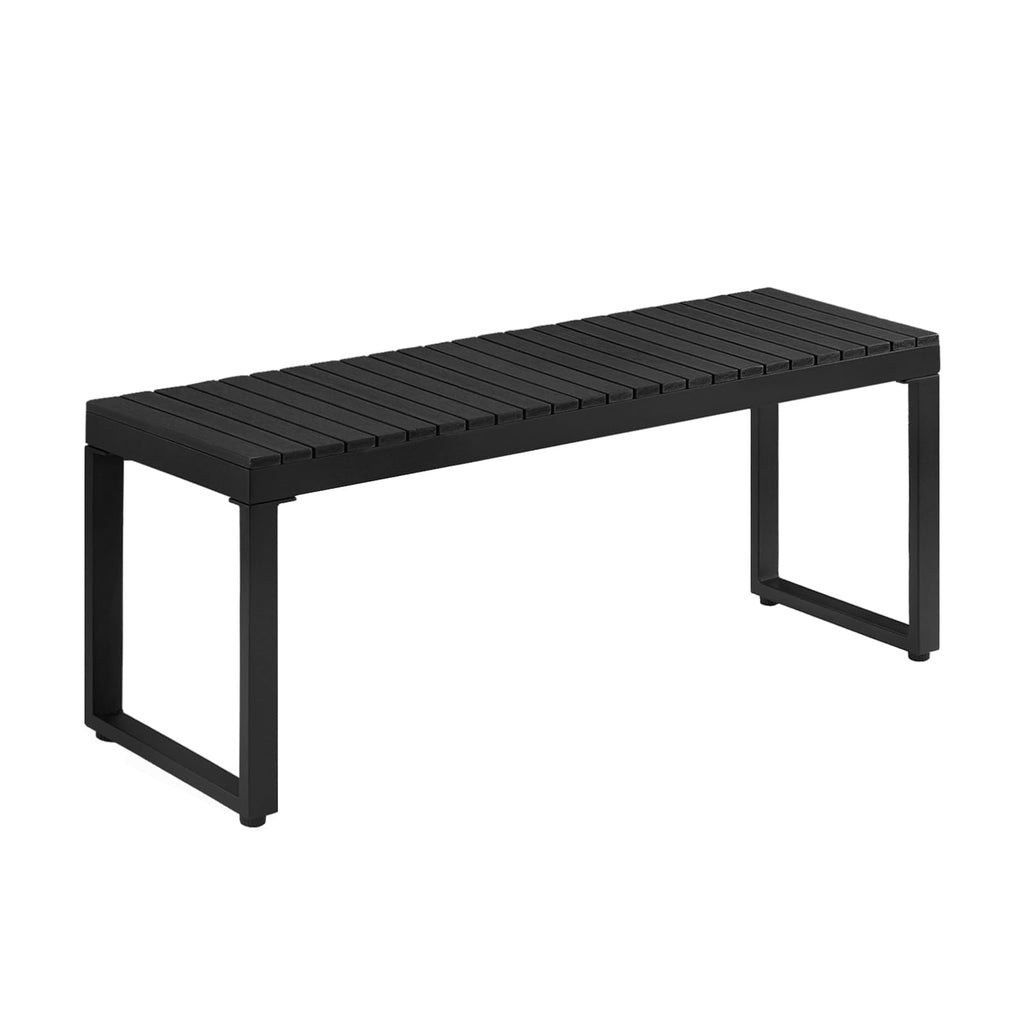 Black 2-Person Outdoor Bench I52807