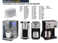 8-12 Cup Coffee Filter & Set of 12 Charcoal Water Filters M75964