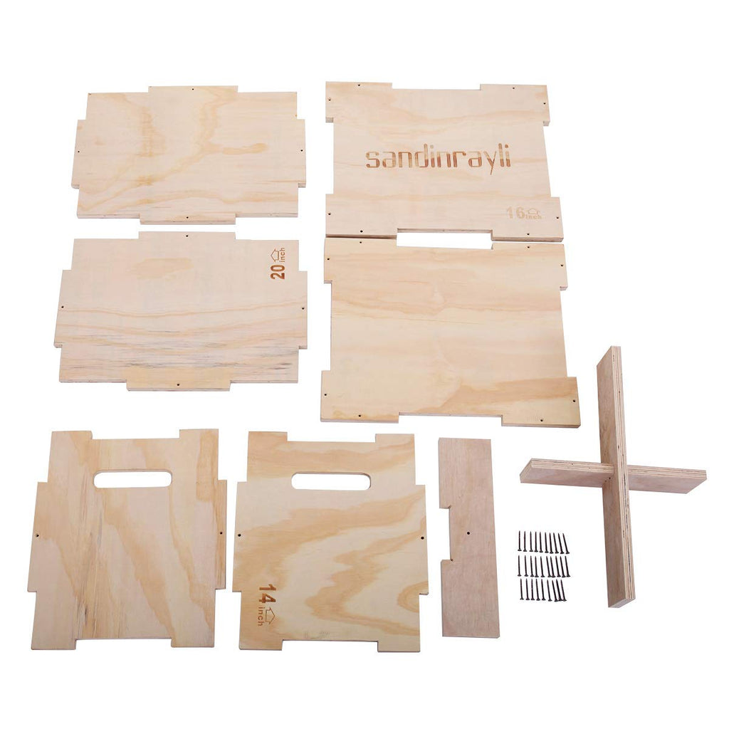 3-in-1 Wooden Plyo Jump Box W437