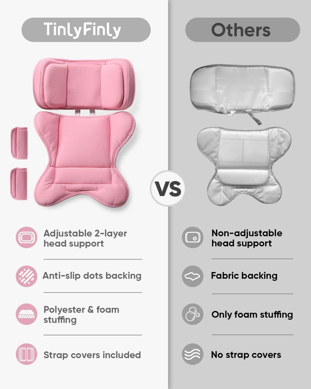 Pink Infant Car Seat Insert R17648