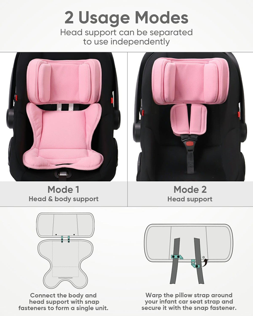 Pink Infant Car Seat Insert R17648