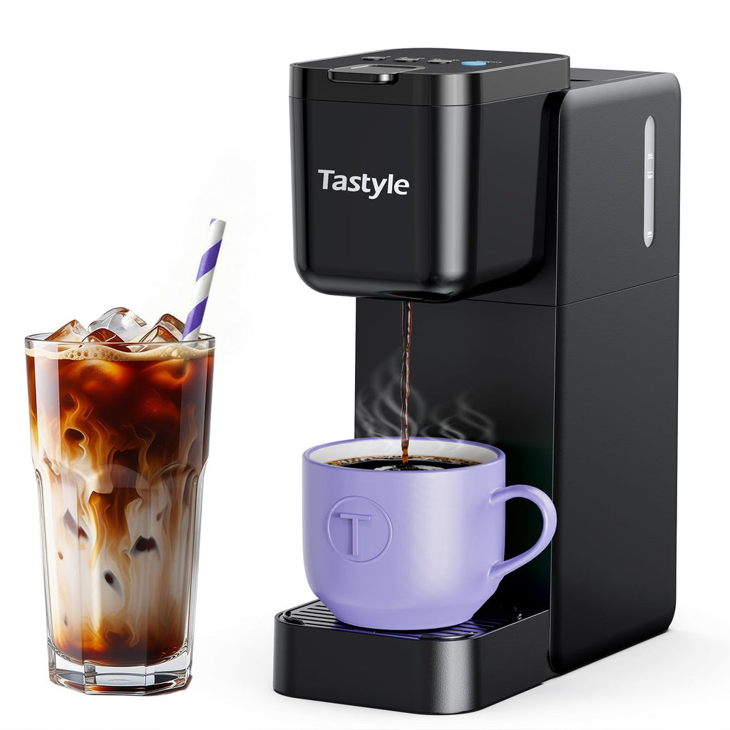 Single Serve Coffee Maker Hot and Iced Black A906