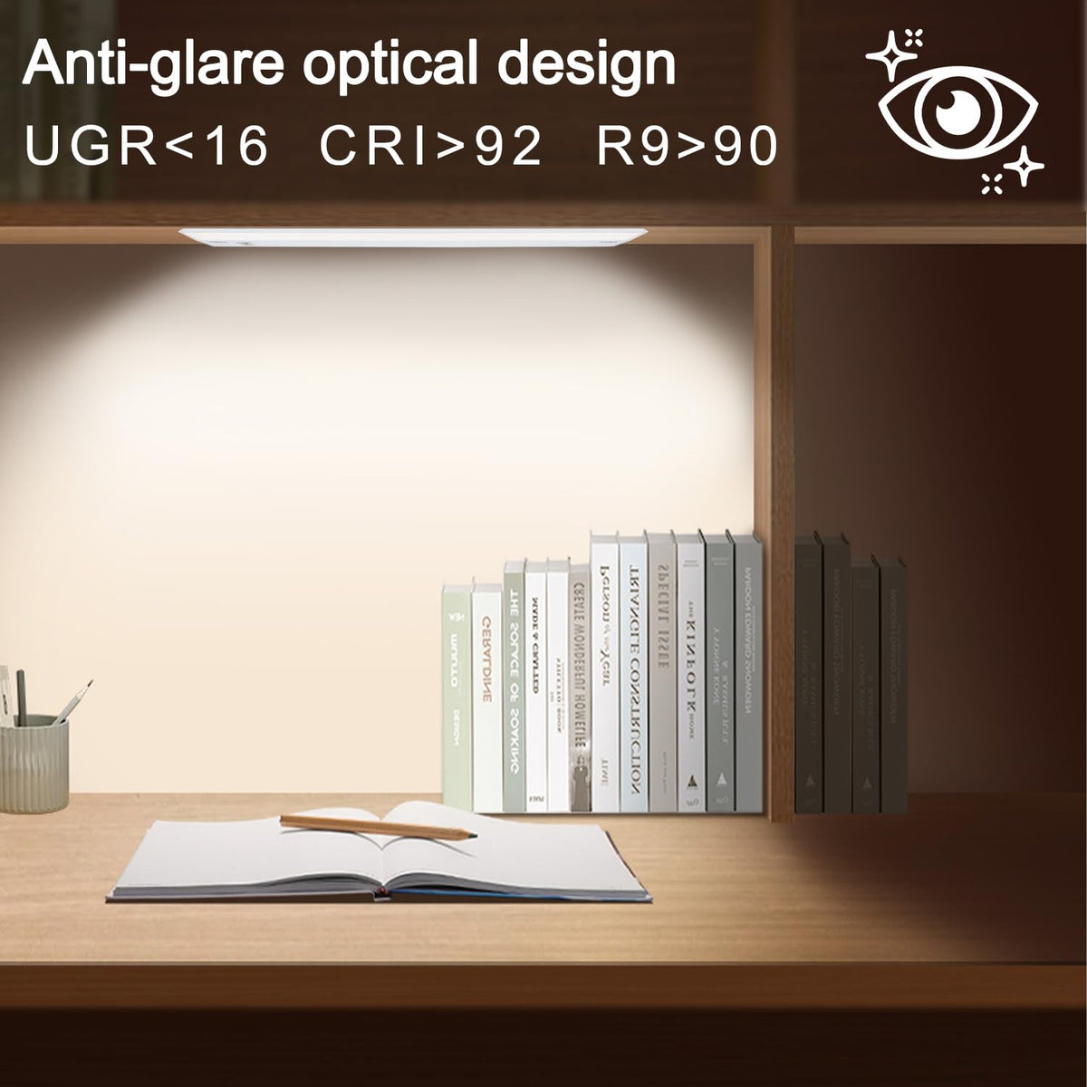 2 Packs Under Cabinet Lighting, 24in 18W Dimmable LED Light, 5 Color Temperature Z7862