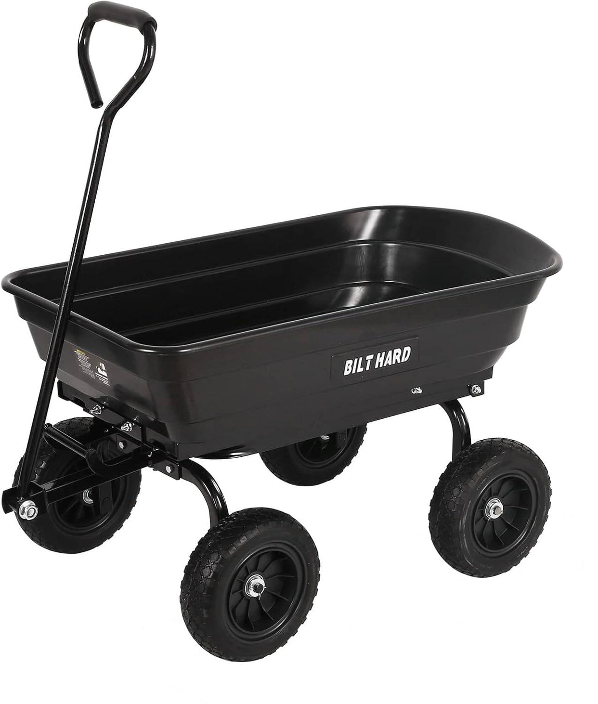 4 Cu.Ft. Poly Yard Dump Cart with 180° Rotating Handle K539009