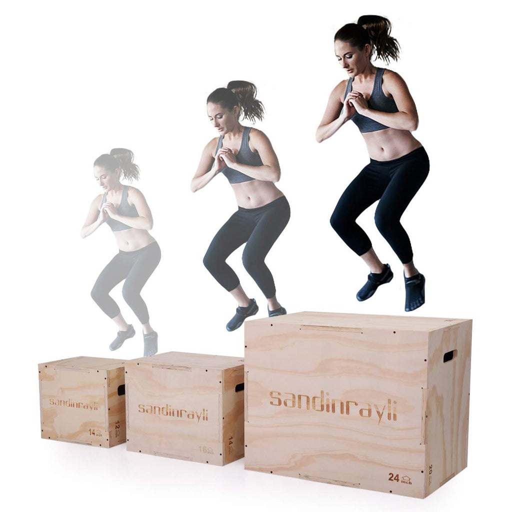 3-in-1 Wooden Plyo Jump Box W437