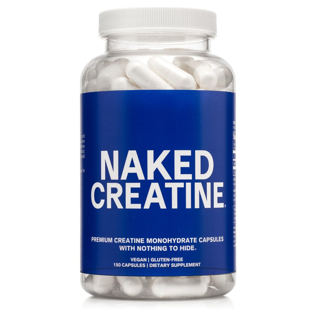 Micronized Creatine Monohydrate Capsules 2.5g 75 Servings Vegan B75903