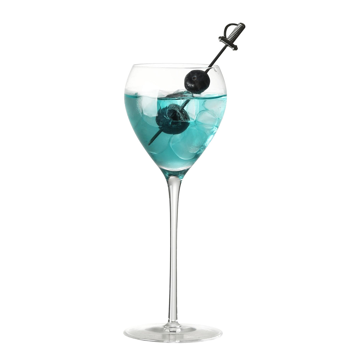 Hand Blown Crystal Cocktail Glasses Set of 6, 5.8Oz Clear Y869857