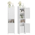 White Bathroom Cabinet with 2 Doors S37162