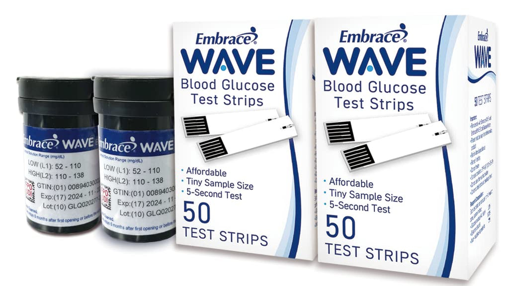 Bluetooth Blood Glucose Testing Kit with 100 Test Strips and Carrying Case V48176