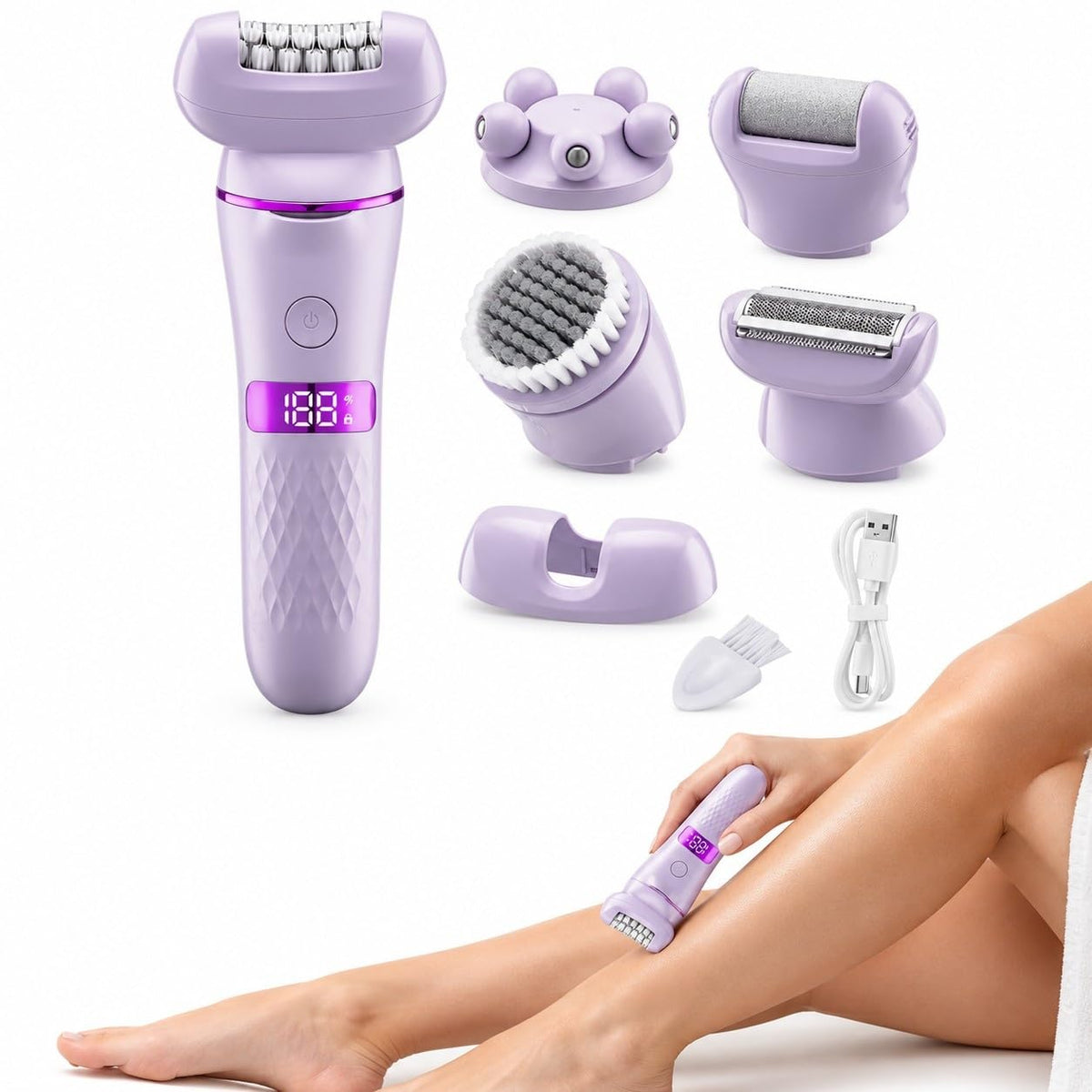 5-in-1 Electric Shaver IPX7 Waterproof I85661
