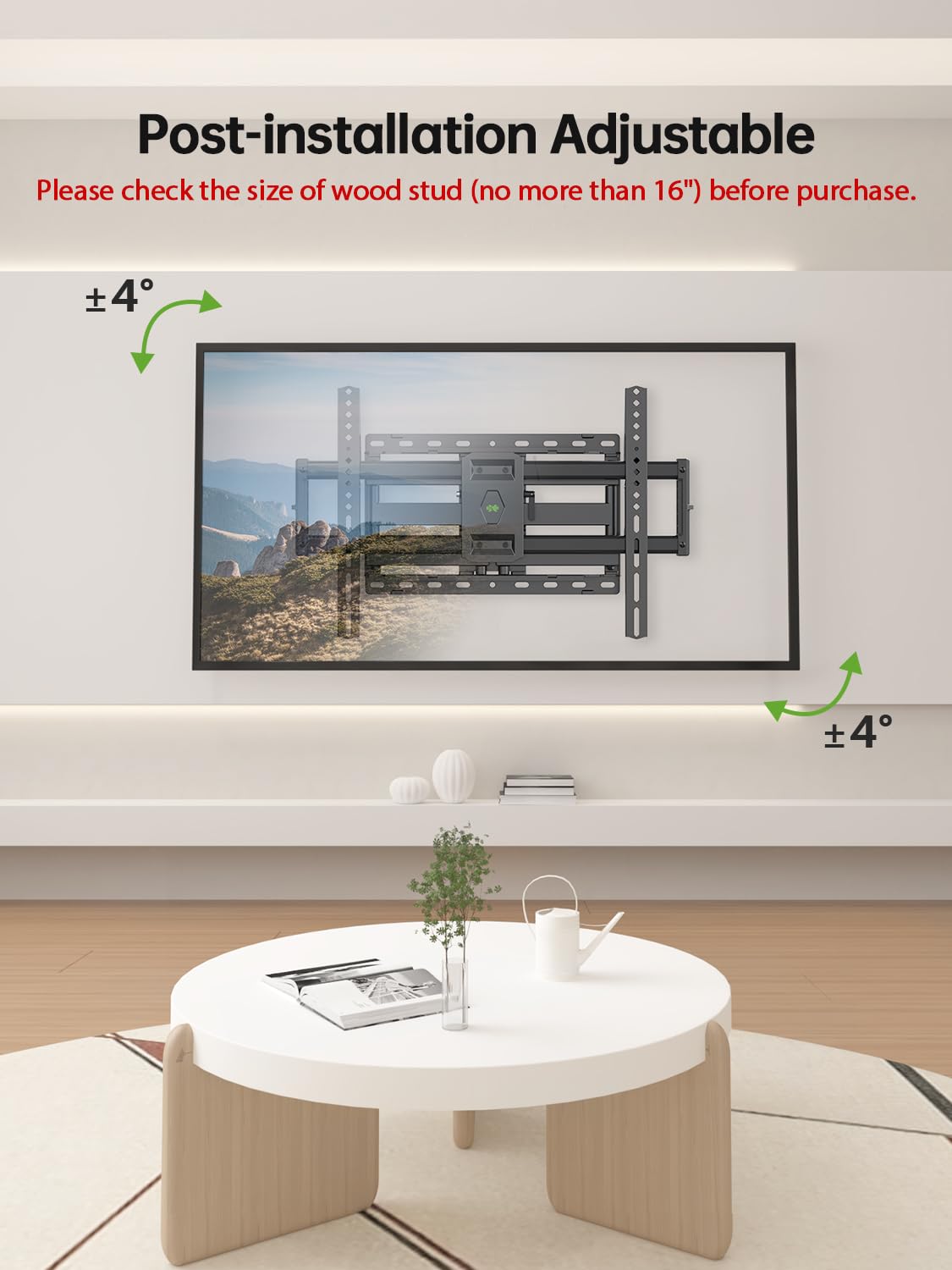 Full Motion TV Wall Mount for 42-90 inch Flat Screen U939913
