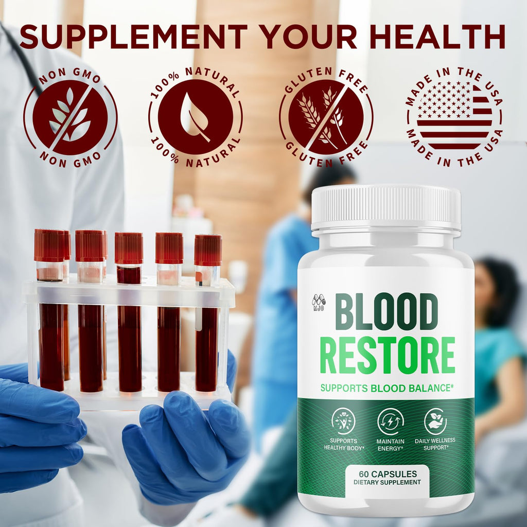 All Natural Blood Health Support Capsules 60 Capsules L178238