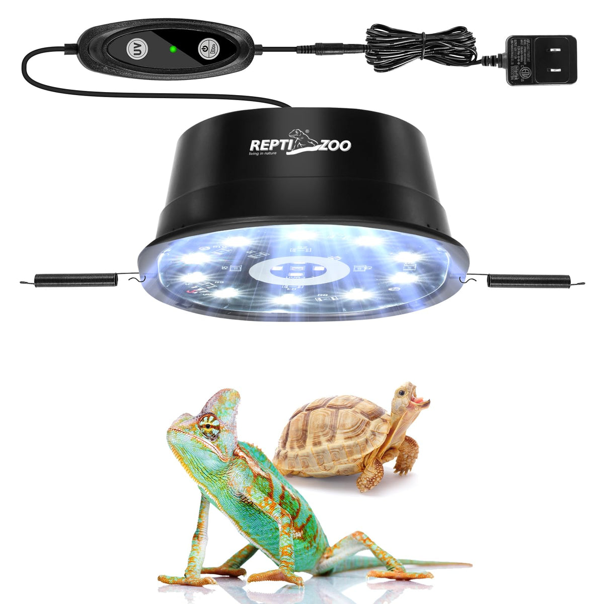 UVB Reptile Light with Basking Platform Combo Kit D650