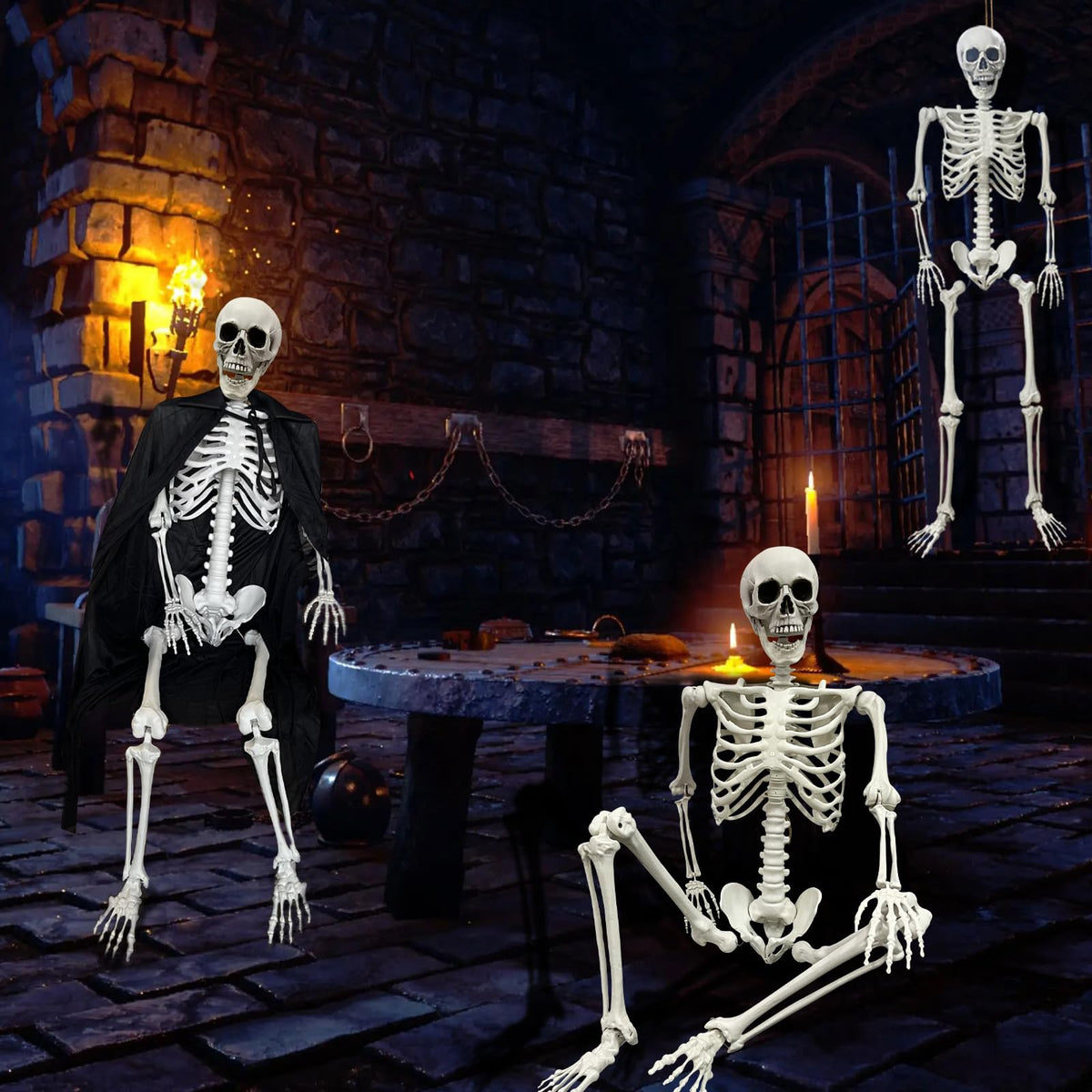Life Size Skeleton with Posable Joints S7516