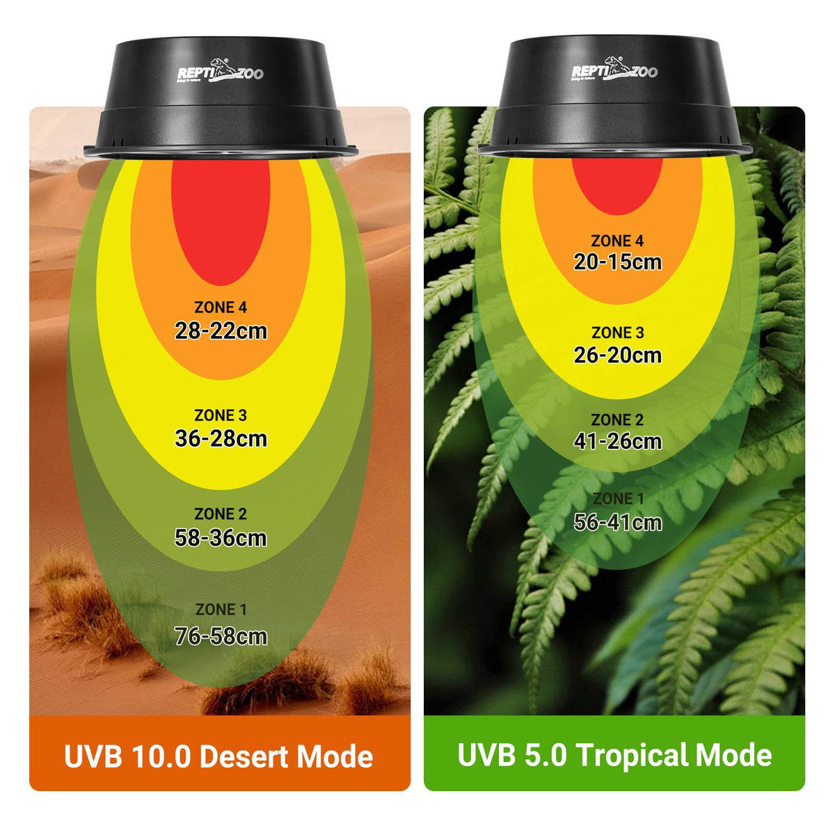UVB Reptile Light with Basking Platform Combo Kit D650