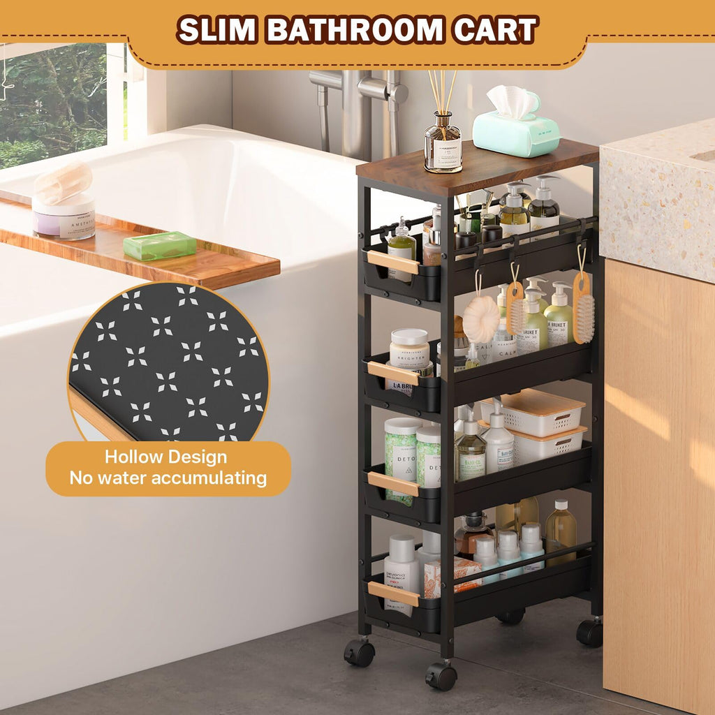 Slim Storage Cart with Wheels E3931