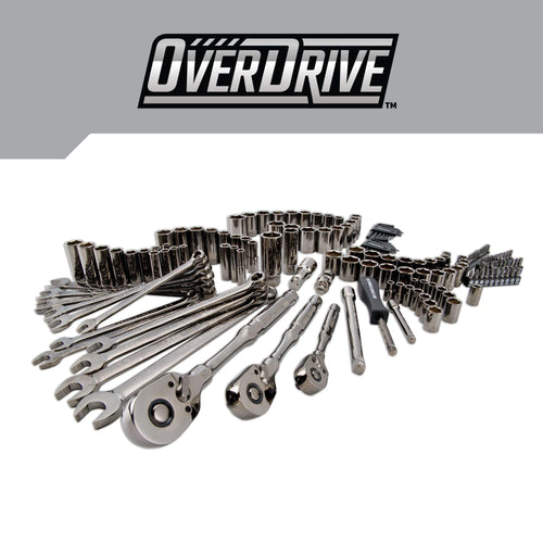 154-Piece Gunmetal Chrome Mechanics Tool Set with Hard Case A189