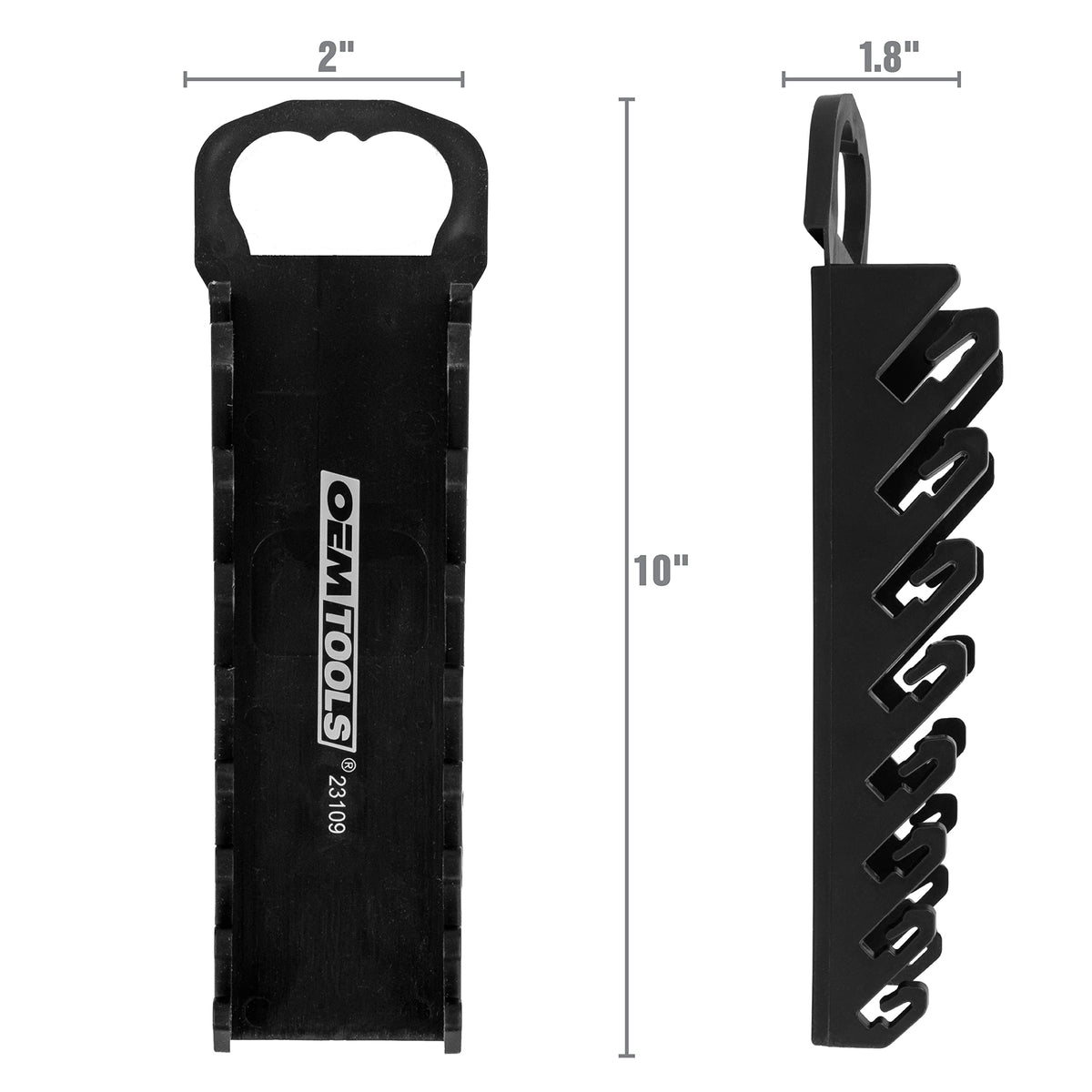 Black 10 Inches Wrench Organizer D279856