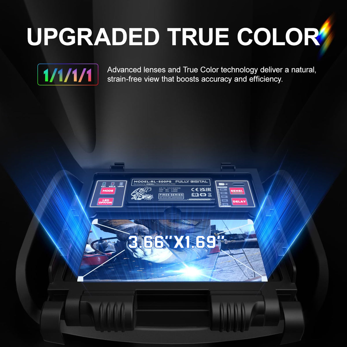 Auto Darkening Welding Helmet O348