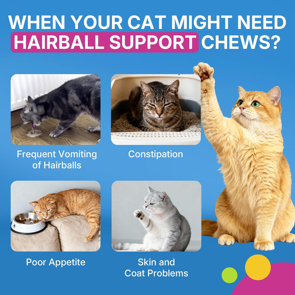 Cat Hairball Support Chews 500 Chews E415501