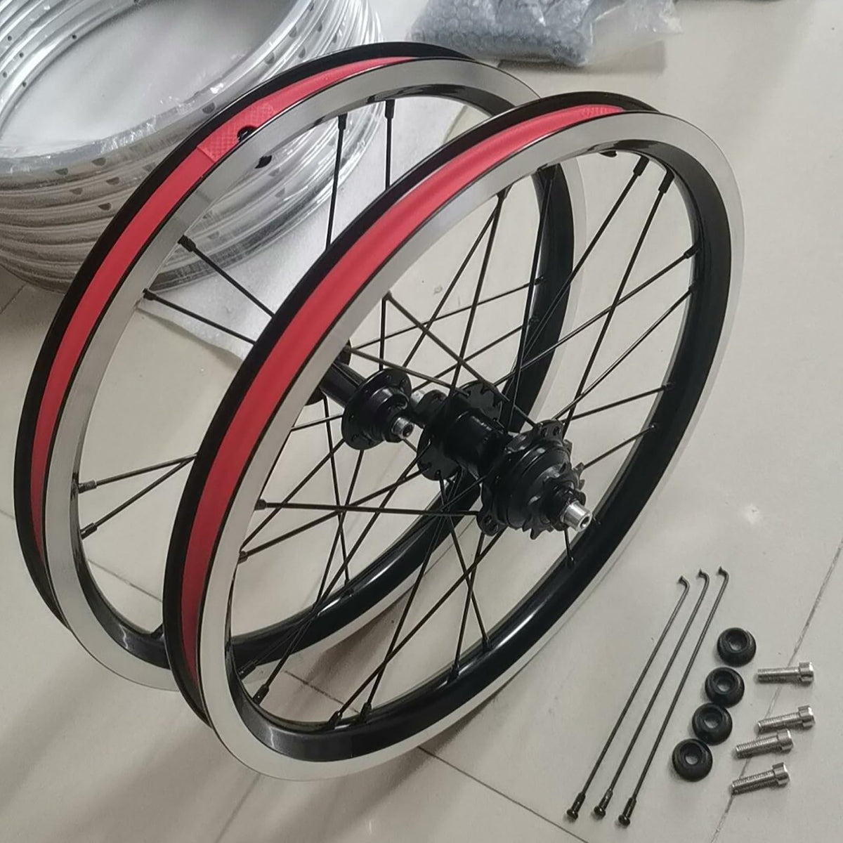 14inch 412 V-Brake Folding Bike Wheelset U2384