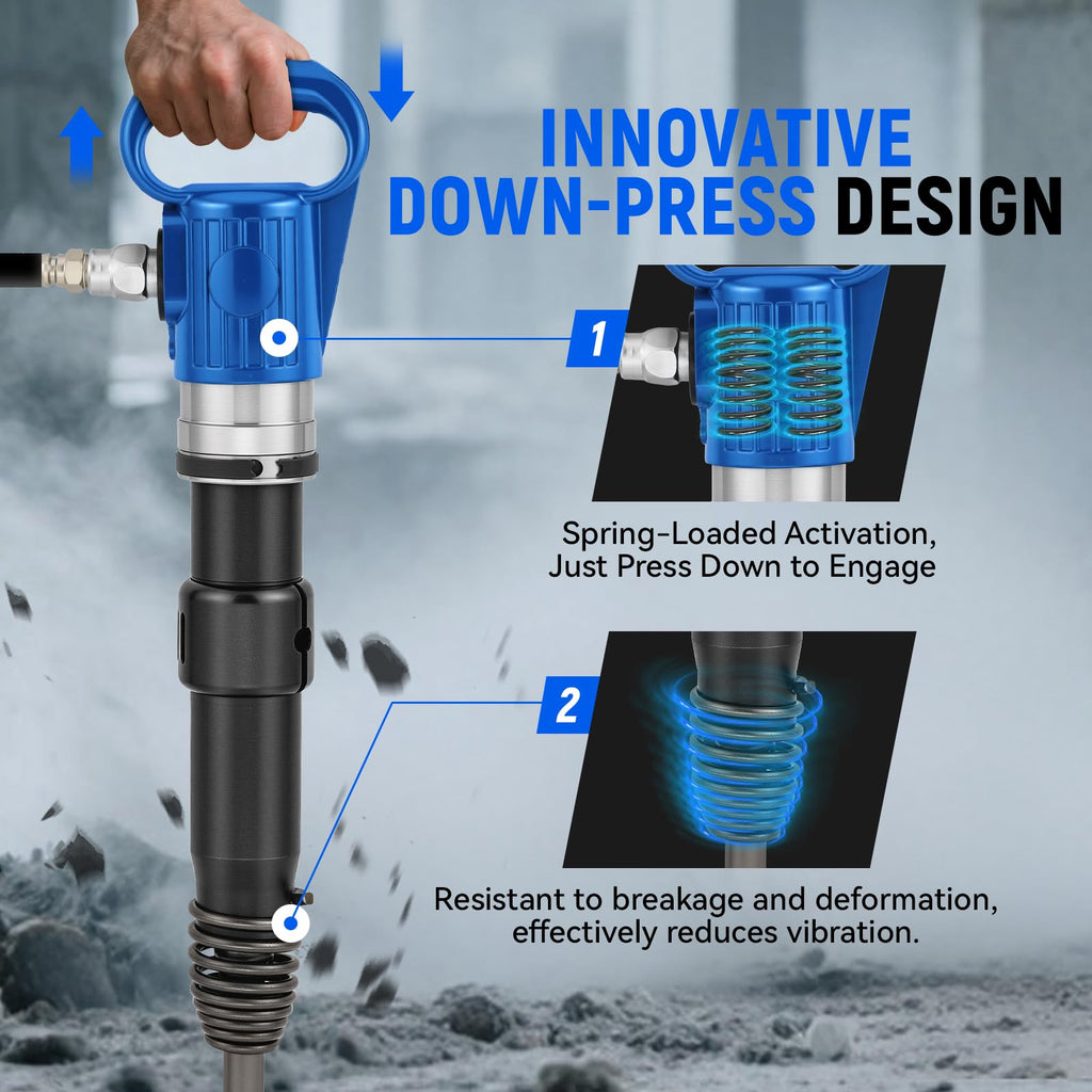 Pneumatic Hammer Shovel, 2 Heavy-Duty Air Chisels F271
