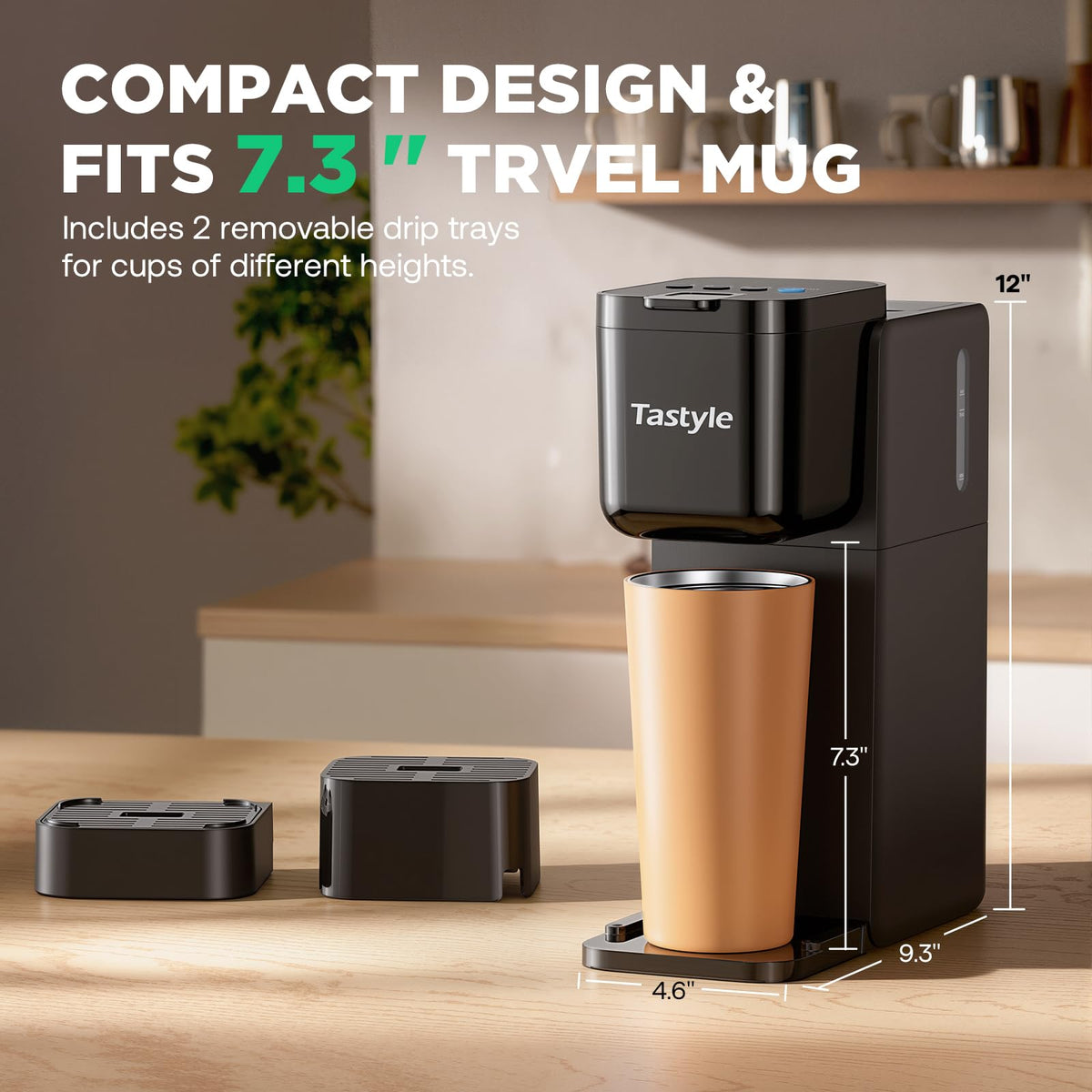 Single Serve Coffee Maker Hot and Iced Black A906