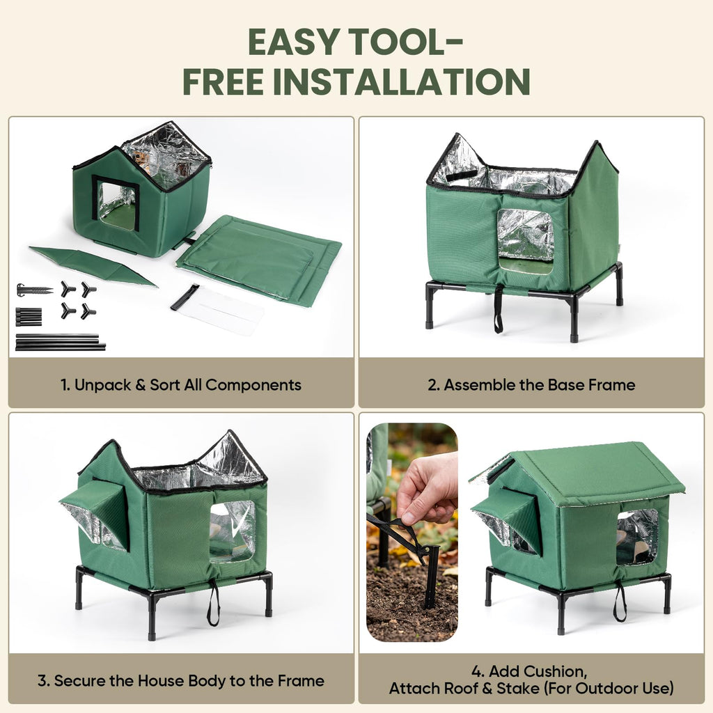Weatherproof Insulated Cat Shelter V772206