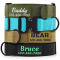 Tactical Dog Collar with Name and Phone Number A658
