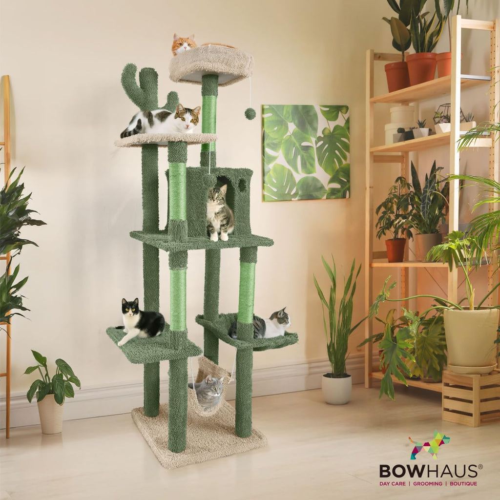 70-Inch Multi-Level Cat Tree with Plush Perch S1027
