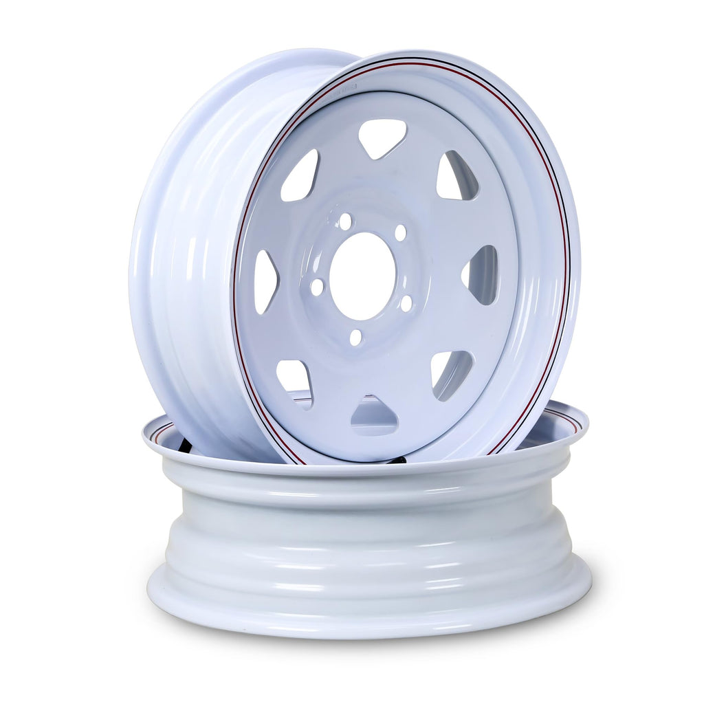 Trailer Tire Wheel ST205/75R15 8PR 5X4.5 White Spoke Pk2 X903