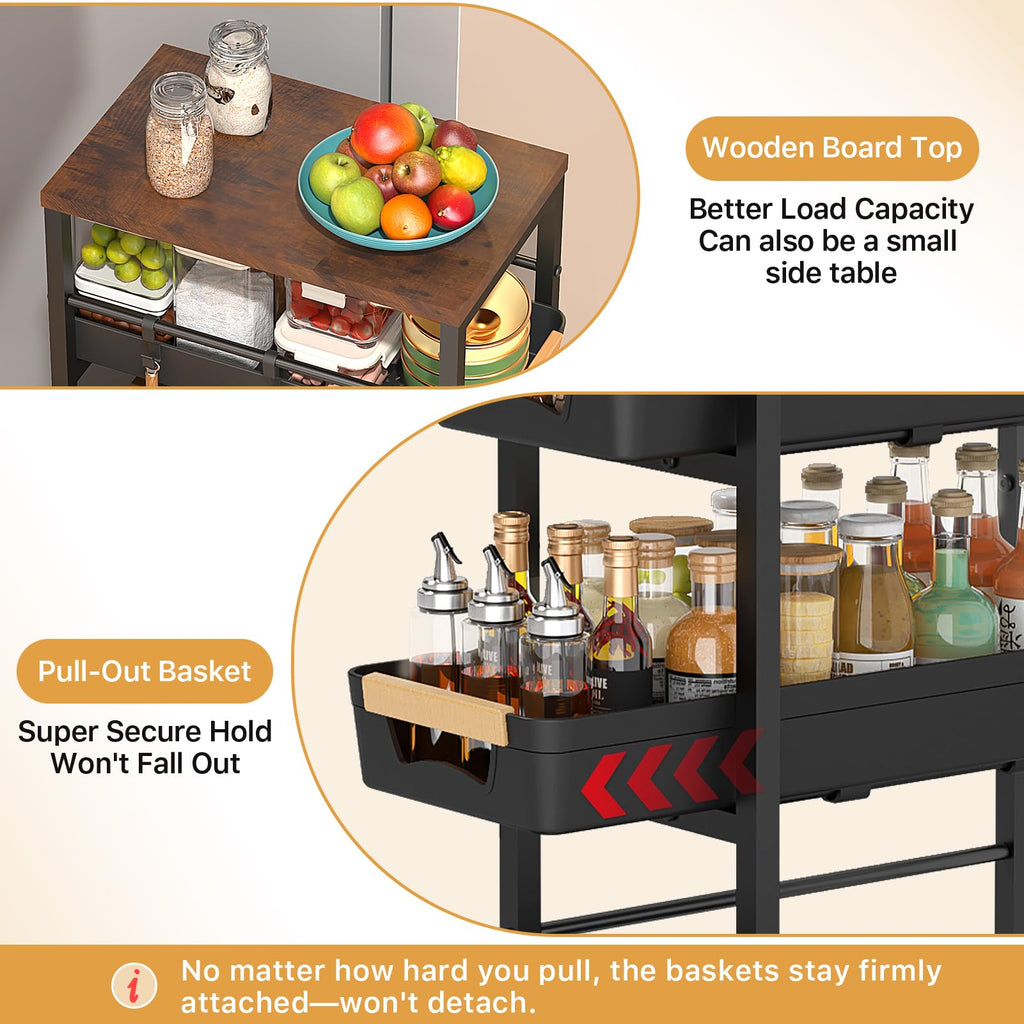 Slim Storage Cart with Wheels E3931
