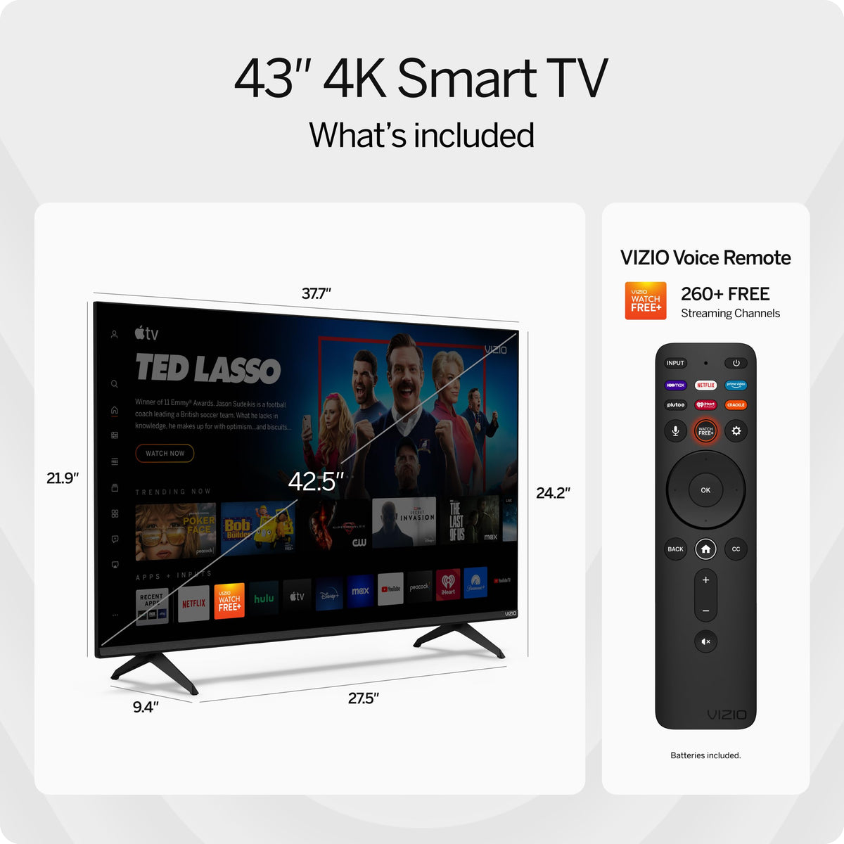 43-inch 4K LED HDR Smart TV with Dolby Vision I2689