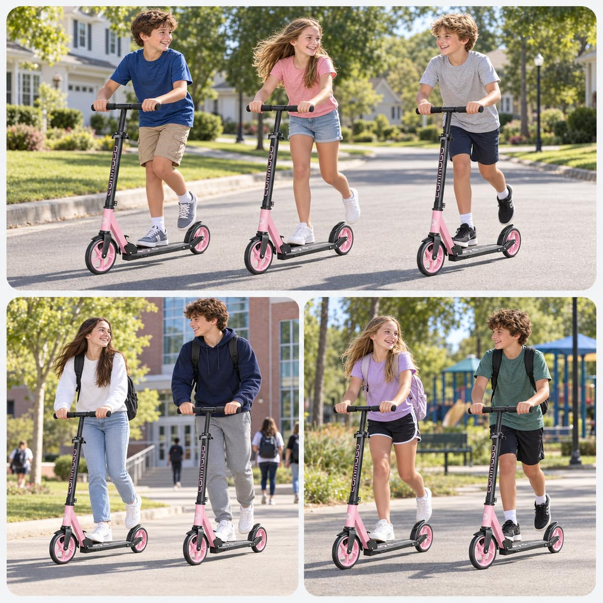 Lightweight Foldable Kick Scooter with Carry Strap B36764