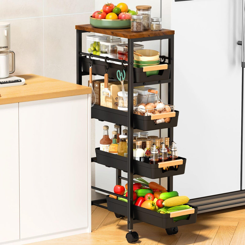 Slim Storage Cart with Wheels E3931