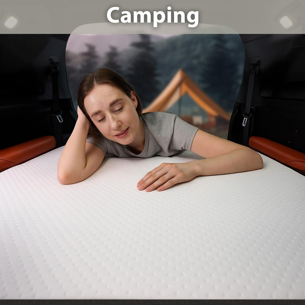 3 inch Tri Fold Memory Foam Mattress with Washable Cover A98357
