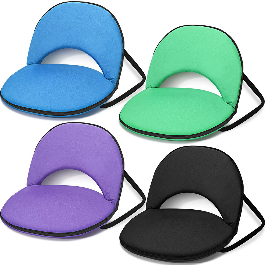 4 Pcs Stadium Seats with Back Support J916685