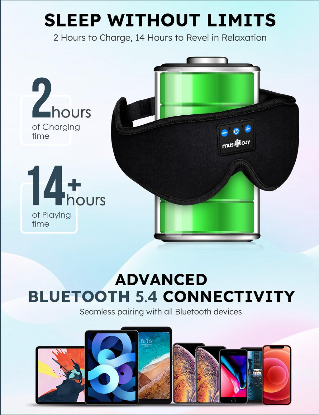 Bluetooth Sleep Mask with Headphones T706168