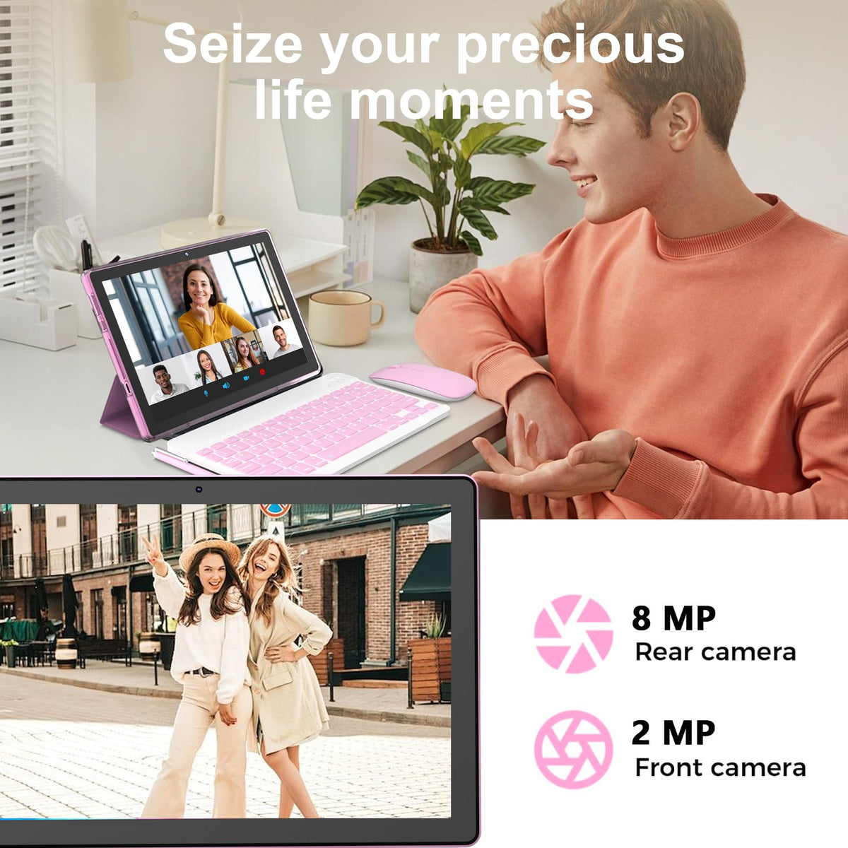 Android 16 Tablet 10 Inch 12 GB RAM 64GB ROM 2 in 1 Tablet PC L96238