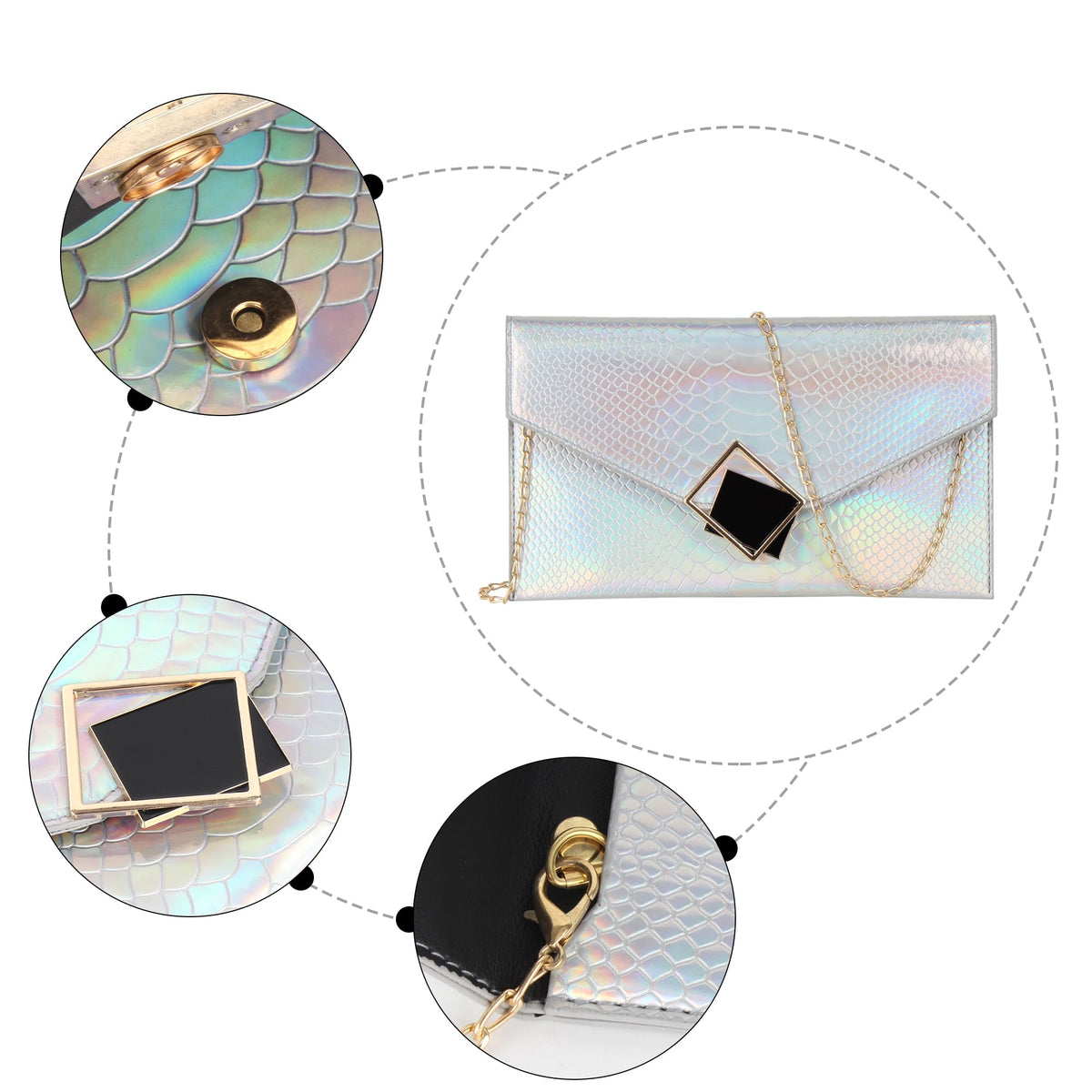 Genuine Leather Envelope Clutch M127229