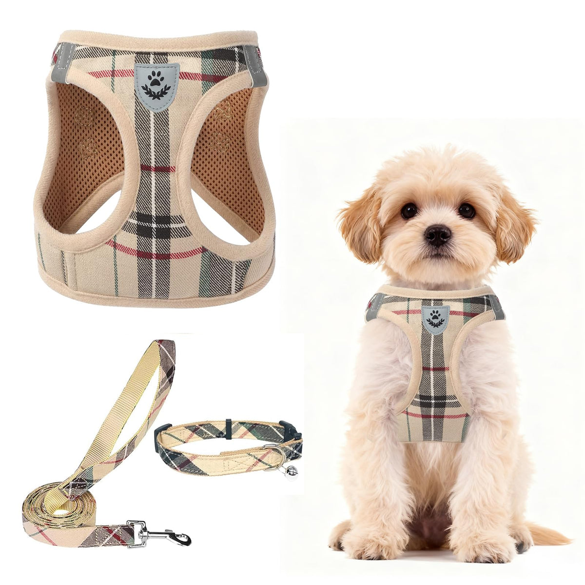 Dog Harness, Collar and Leash Set P835