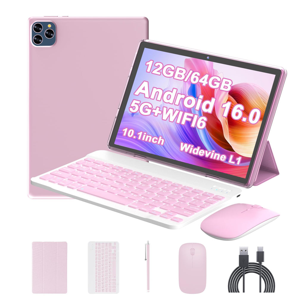 Android 16 Tablet 10 Inch 12 GB RAM 64GB ROM 2 in 1 Tablet PC L96238