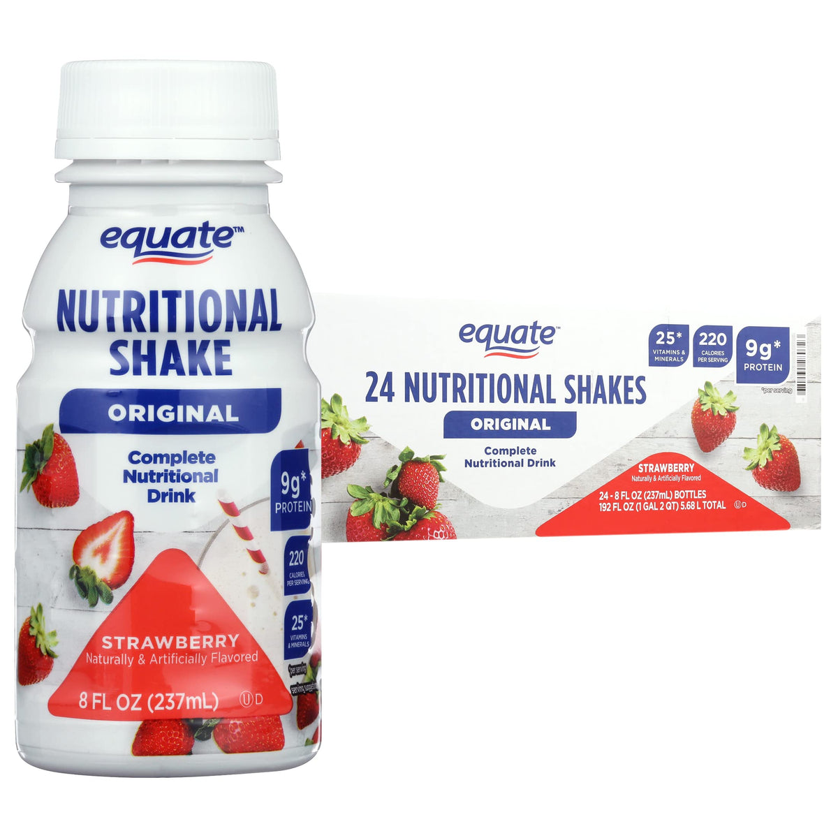 Strawberry Nutritional Shake 8 fl oz 24 Count H465