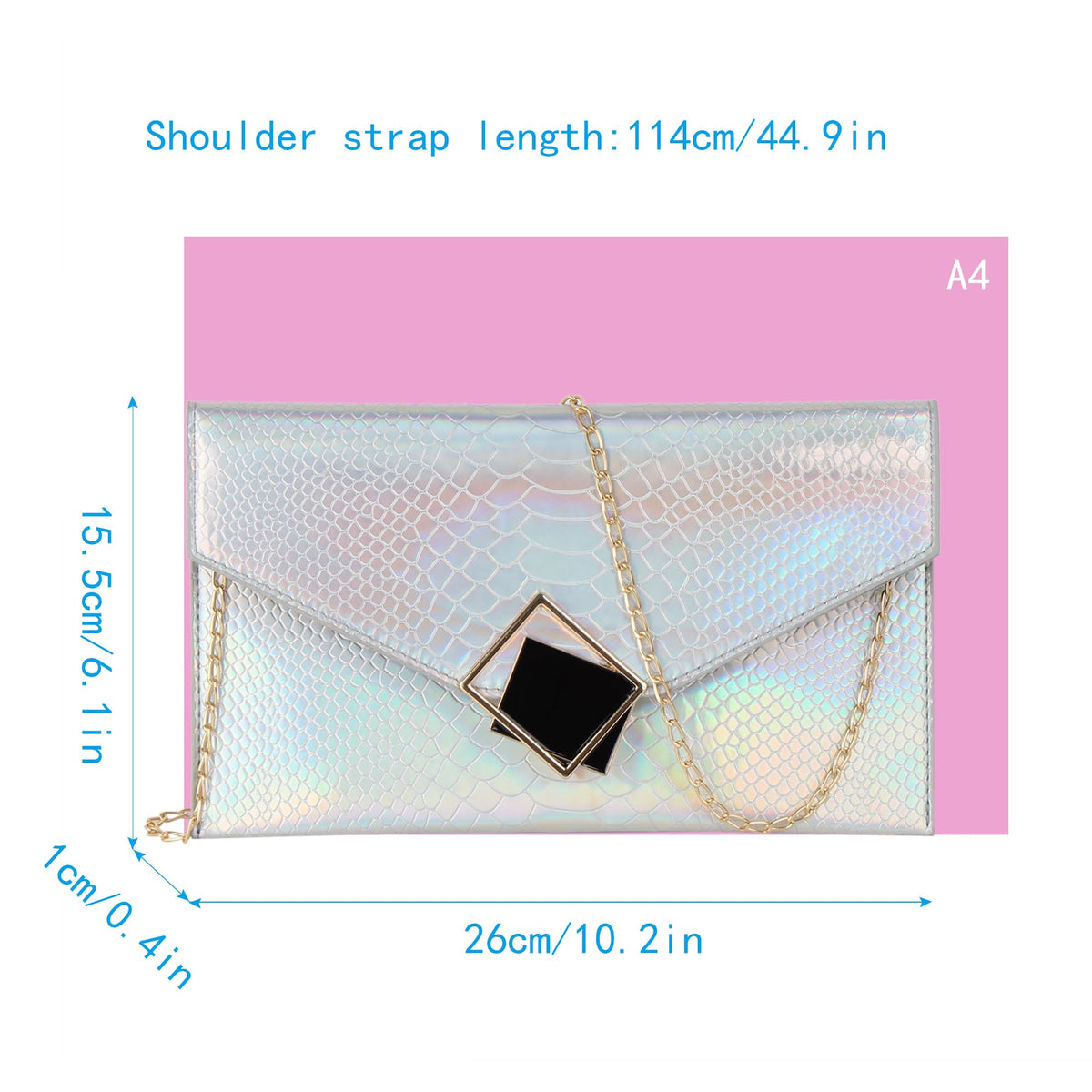 Genuine Leather Envelope Clutch M127229